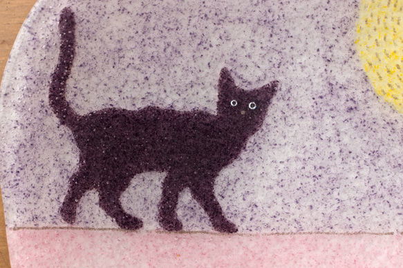 【ガラス】猫 シルエット #1 3枚目の画像