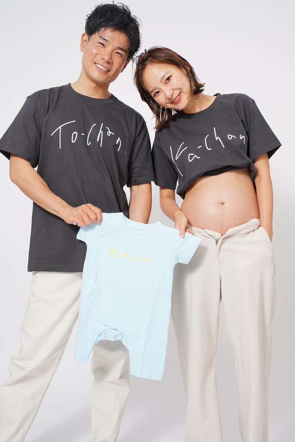父ちゃん&母ちゃんTシャツ2枚セットSUMI 2枚目の画像