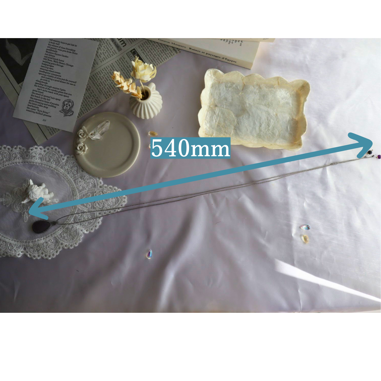 ペンダントトップ ネックレス 天然石 大きめ 金属アレルギー対応 マクラメ パープルカルセドニー 311017 大人かわ