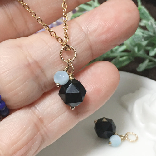 モリオンたんのネックレスたん！かわいい！ 楽天市場】モリオン黒水晶 14KGF ペンダント ネックレス 天然石