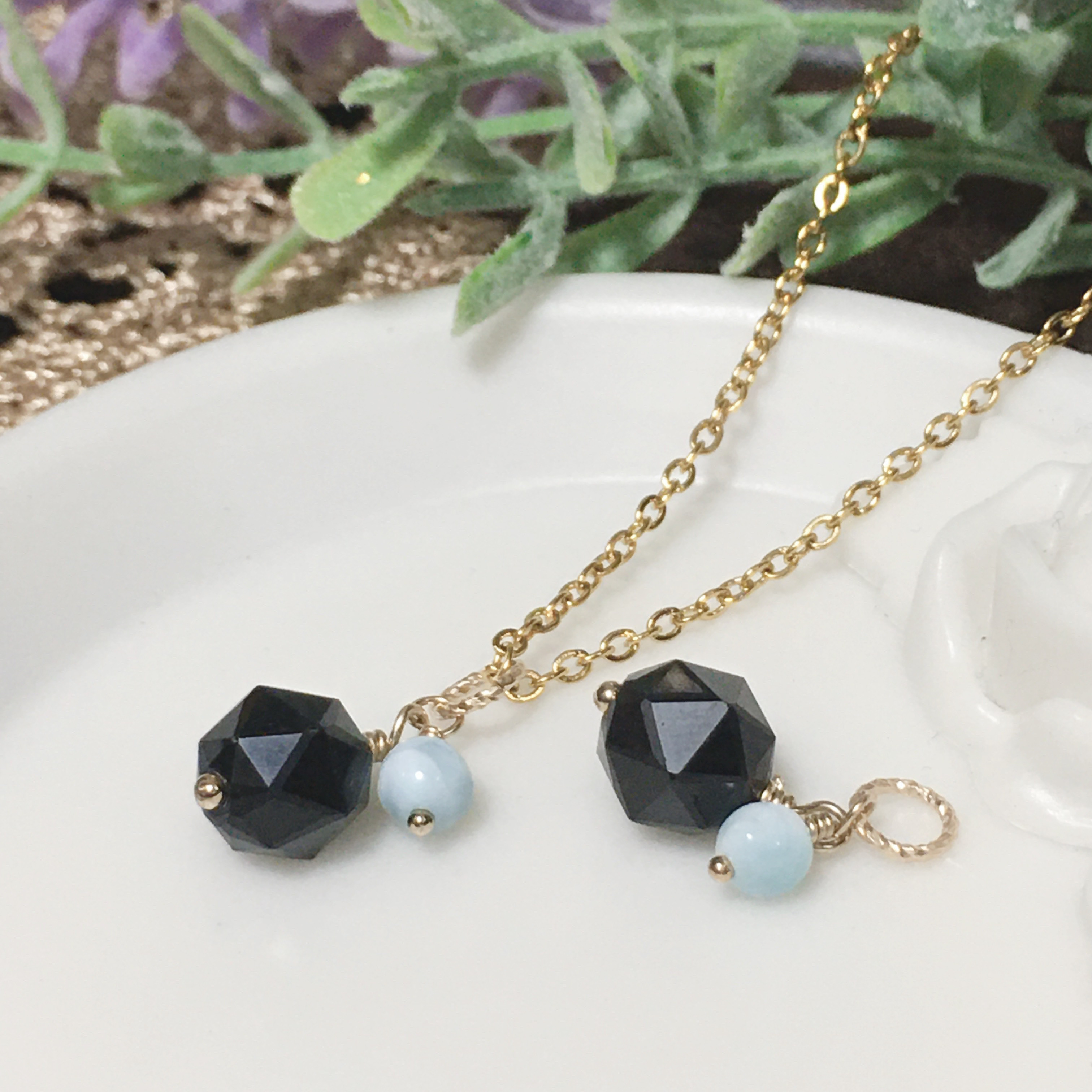 モリオンたんのネックレスたん！かわいい！ Morion trilliant necklace /モリオン | Hariqua-パワーストーン