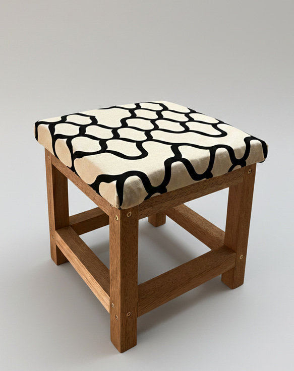 ◾️スツール◾️【綿麻】ジャパンディスタイル 椅子（チェアー