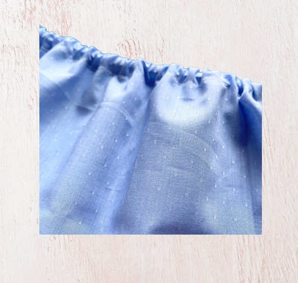 ゆるブラ&ふんどしパンツ　上下セットアップインナー　リラックスショーツ　リラックスブラ　サックス 6枚目の画像