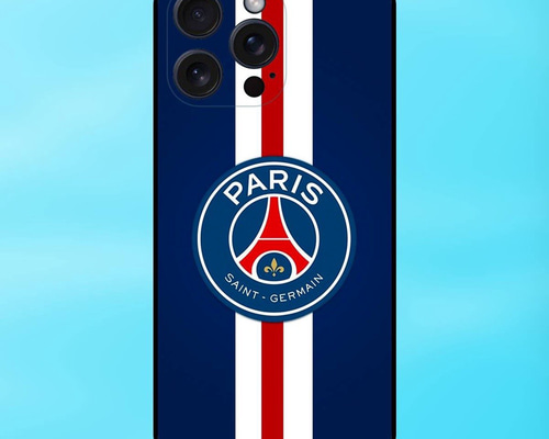PSG パリ サンジェルマン フットボール クラブの黒い縁取りの