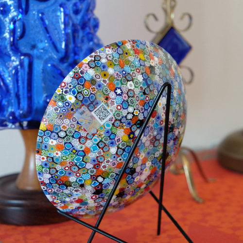 ベネチアンガラス プレート ミルフィオリ 検/アラビア アンティーク