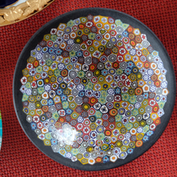 ベネチアンガラス ヴェネチアンガラス ミルフィオリ お皿 プレート 小皿 ムリーニ ムリーネ ムリーナ ガラス お皿 7枚目の画像