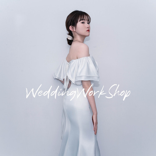 今月 五割引] シアーな美しさ マーメイドライン ウェディング