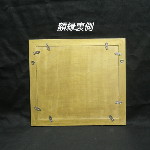 原画】油絵「colorful flower garden」色紙/ 鮮やかな花畑の風景画