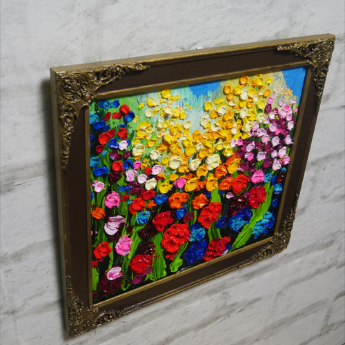 絵画 油絵「amour」 絵画 油絵 金富士と桜 F20号 （岡島哲夫） 【肉筆】【油絵