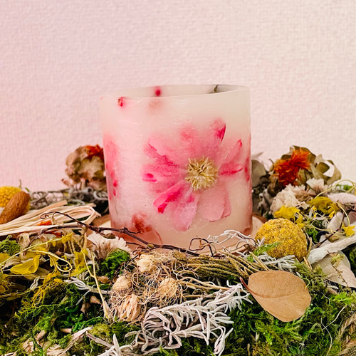 pinkボタニカルキャンドルホルダーset Ⅱ