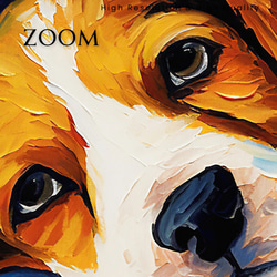 【星降る夜 - ビーグル犬の子犬 No.1】A2アートポスター 犬の絵 犬の絵画 犬のイラスト 3枚目の画像