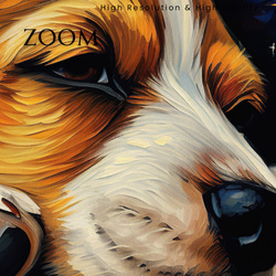 【星降る夜 - ビーグル犬の子犬 No.2】A2アートポスター 犬の絵 犬の絵画 犬のイラスト 3枚目の画像