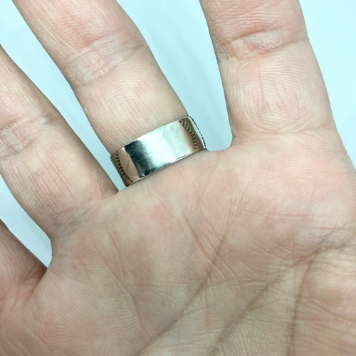 キングマン　ターコイズ　シルバーリング　指輪　21号　#インディアンジュエリー キングマン ターコイズ トルコ石 シルバー リング 指輪 21号