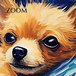 【星降る夜 - チワワ犬の子犬 No.1】A2アートポスター 犬の絵 犬の絵画 犬のイラスト 3枚目の画像