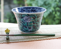 平安　京泉　清水焼 京焼 京泉窯 唐草 丼 どんぶり 小丼 6点セット　鉢　深鉢 平安 京泉 清水焼 京焼 唐草 丼 どんぶり 小丼 6点セット 鉢 深鉢 雑煮