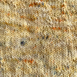 丸ヨークセーター 茶猫　手編み 6枚目の画像