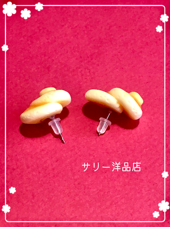 ❤︎サリー洋菓子店　ハニーパンケーキピアス❤︎ 4枚目の画像