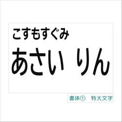 *♡【12×18cm 1枚】アイロン接着タイプ・ゼッケン・ホワイト・体操服・洗濯可 3枚目の画像