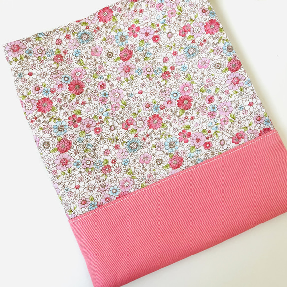 【即納可能】小花柄×ピンクのかわいいお弁当袋&コップ袋セット　入園セット　入学セット 6枚目の画像