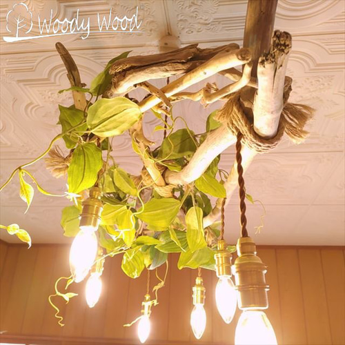 ペンダントライト 照明 おしゃれ 流木 明るい ダイニング 照明器具 6灯