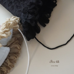 ✽NEW✽　party hat　Noël　mini  チュール付き　ベロア生地 ベビークラウン　パーティーハット　 10枚目の画像