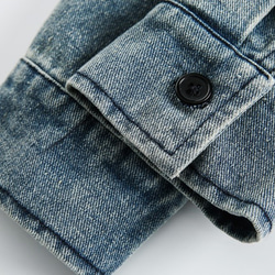 メンズ・レディース兼用·個性的なカウボーイコートカウボーイシャツ穴の開いた上着ジャケット W153 19枚目の画像
