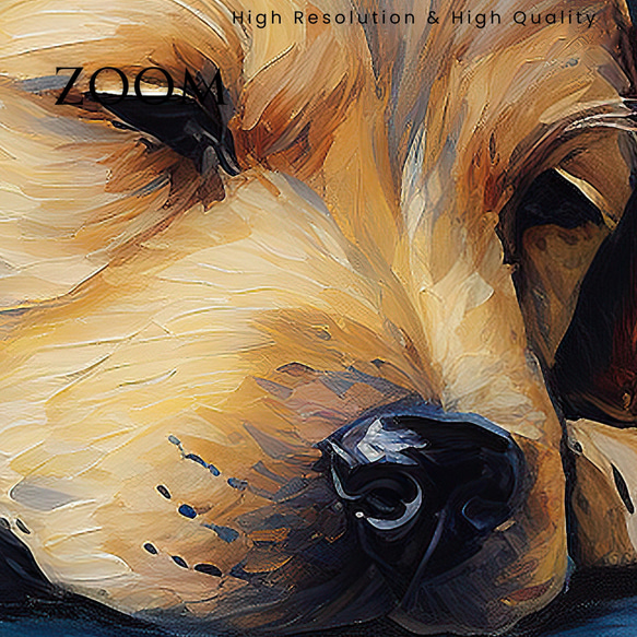 【星降る夜 - ラブラドールレトリバー犬の子犬 No.2】A2アートポスター 犬の絵 犬の絵画 犬のイラスト 3枚目の画像