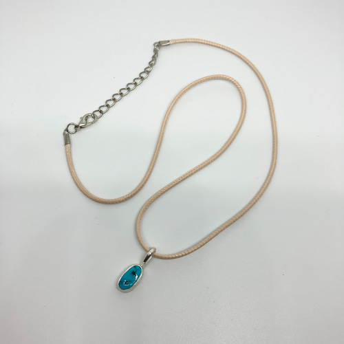 スリーピングビューティー ターコイズ トルコ石 シルバーネックレス