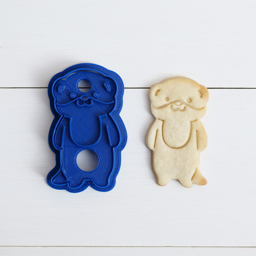 カワウソ（スタンプ付き） クッキー型・クッキーカッター クッキー型