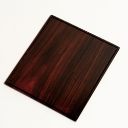 由卡拉木漆細木工工匠製作的高品質紅木和榅桲滑鼠墊 18 x 18 x 0.5 厘米 第7張的照片