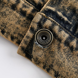 メンズレトロ水洗いデニムジャケット W155 7枚目の画像