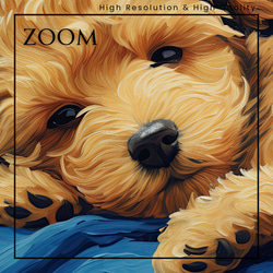 【星降る夜 - トイプードル犬の子犬 No.3】A2アートポスター 犬の絵 犬の絵画 犬のイラスト 3枚目の画像