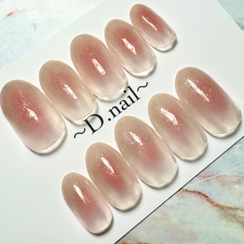 ♡キラキラチークネイル♡ ネイルチップ　ハンドメイド ♡キラキラチークネイル♡ ネイルチップハンドメイド