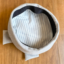 Creema限定春の福袋2024  ウール マーメイドスカート＆共布のリボンベレー帽 9枚目の画像