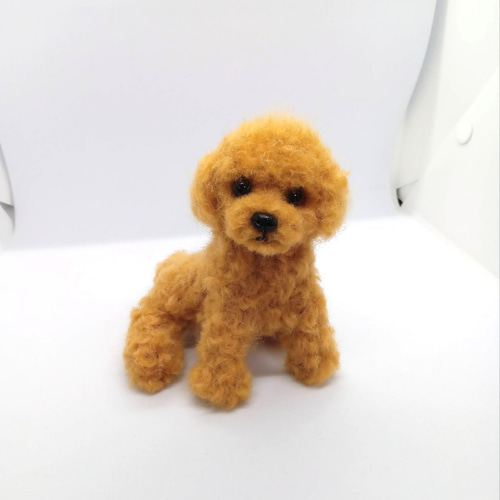 羊毛フェルト*トイプードル 羊毛フェルト keikoch 通販 17101711
