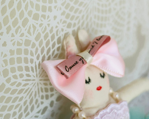 美しいバレリーナ仔兎 アーティストベア 海外作家様 テディバニー ハンドメイド 美しいバレリーナ仔兎 アーティストベア 海外作家様