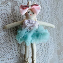 うさぎのバレリーナのお人形handmadeハンドメイド 4枚目の画像