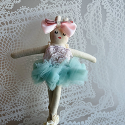 うさぎのバレリーナのお人形handmadeハンドメイド 5枚目の画像