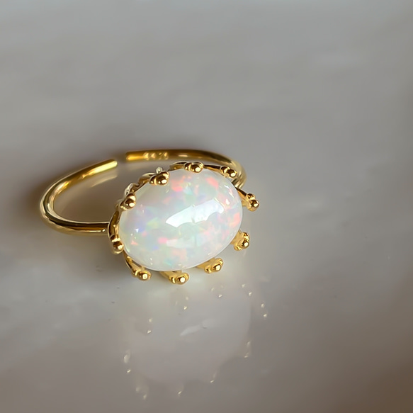 Ethiopian Opal Ring【gift box】117 1枚目の画像
