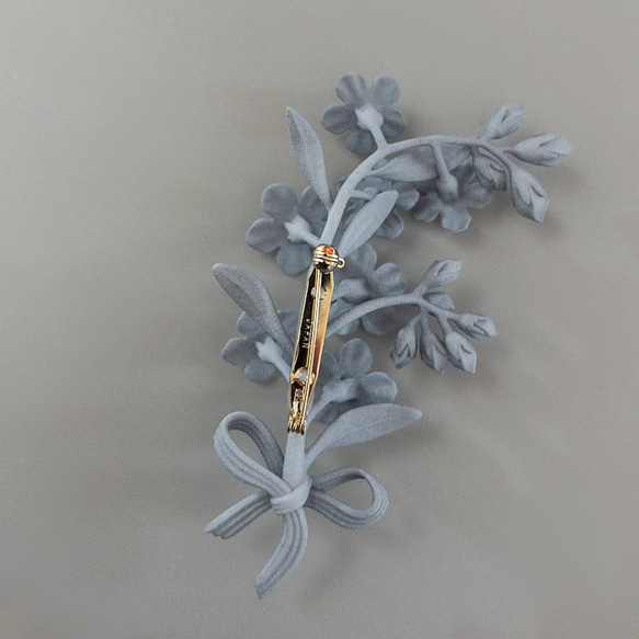 ベルサ　ブローチ　グレー 9枚目の画像