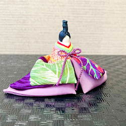 ひな祭り　正絹で作った雛人形　A01 5枚目の画像