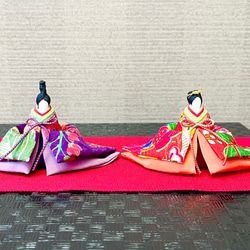 ひな祭り　正絹で作った雛人形　A01 1枚目の画像