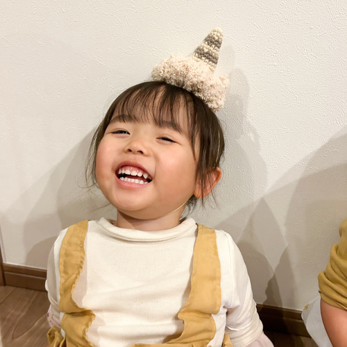 再販】鬼ツノ 1本つの 帽子(ベビー・キッズ) mimo.cona 通販 17102478