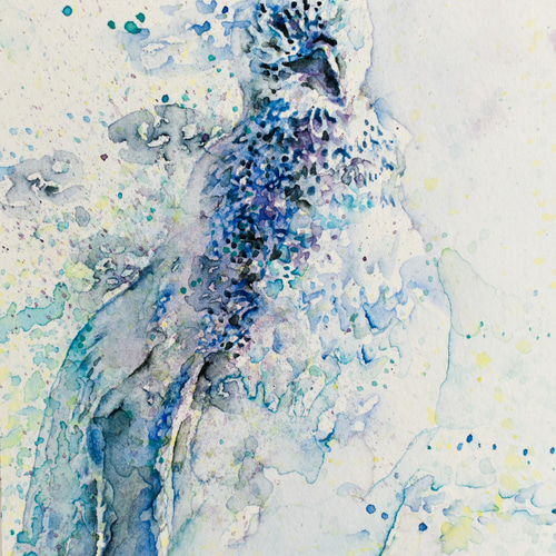 ペンギン【水彩】 絵画 しろいろ 通販 17102538｜Creema(クリーマ)