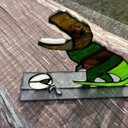 ステンドグラス（ミノカサゴ置物❄プロフ必読 オリジナルステンドグラス『和ガラスの時計（桜）』 | shop煌LaLa