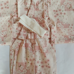 赤ちゃん着物セット(正絹総絞りの被布） 4枚目の画像