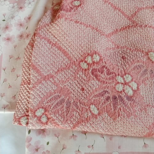 赤ちゃん着物セット(正絹総絞りの被布） ベビー服 着物大好きばあば