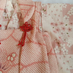 赤ちゃん着物セット(正絹総絞りの被布） 3枚目の画像