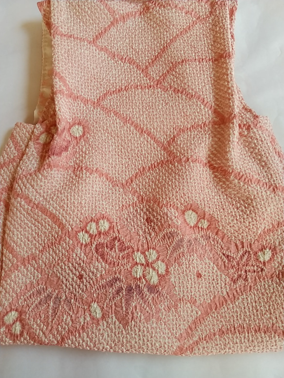 赤ちゃん着物セット(正絹総絞りの被布） 7枚目の画像