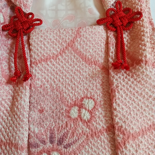 赤ちゃん着物セット(正絹総絞りの被布） ベビー服 着物大好きばあば